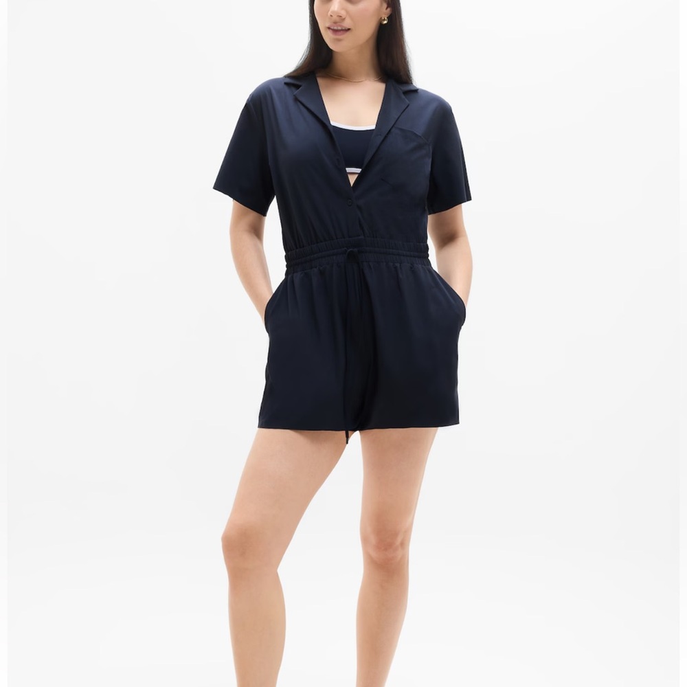 Athleta Navy Jumpsuit